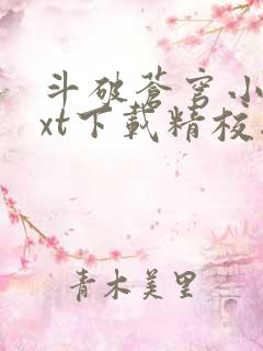 斗破苍穹小说txt下载精校版