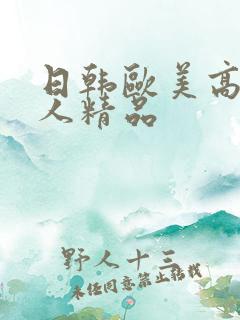 日韩欧美高清成人精品