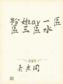 粉嫩av一区二区三区水