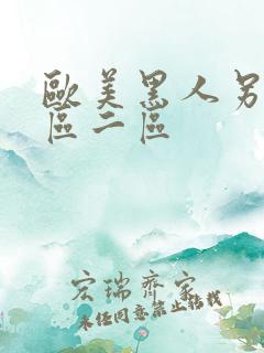 欧美黑人另类一区二区