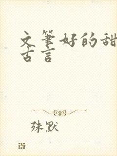 文笔好的甜宠文古言