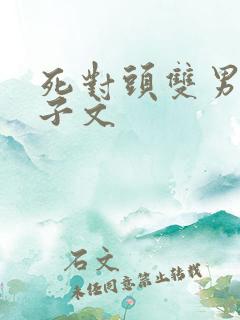 死对头双男主生子文