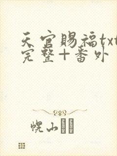 天官赐福txt完整+番外 txt下载