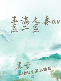 丰满人妻av一区二区