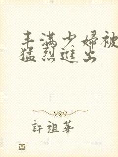 丰满少妇被粗大猛烈进出