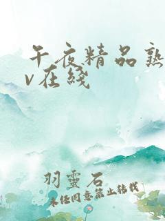 午夜精品熟女av在线