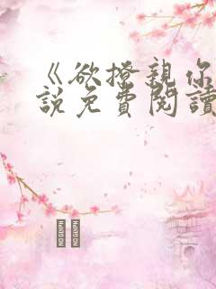 《欲撩亲你》小说免费阅读全文