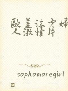 欧美注少妇与黑人激情片