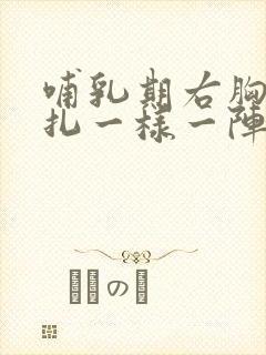 哺乳期右胸像针扎一样一阵一阵疼