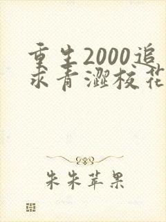 重生2000追求青涩校花同桌开始最新更新章节