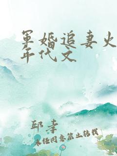 军婚追妻火葬场年代文