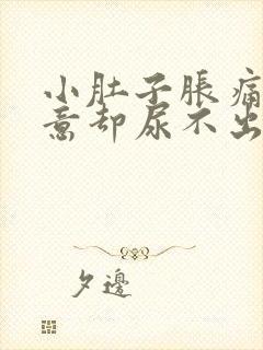 小肚子胀痛有尿意却尿不出来