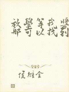 放学等我酱子贝哪可以找到