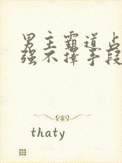 男主霸道占有欲强不择手段的小说