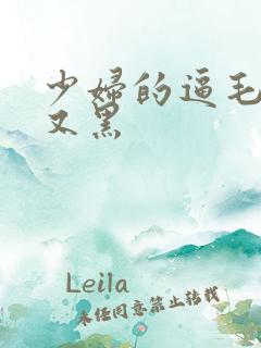 少妇的逼毛又长又黑