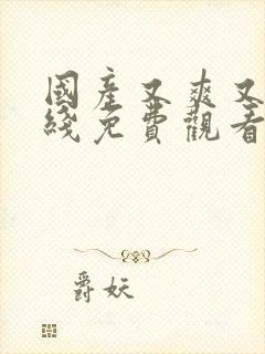 国产又爽又黄在线免费观看