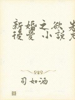 新婚之欲 先婚后爱 小说免费阅读