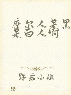 摩尔人是黑人还是白人啊