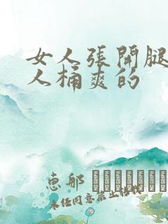 女人张开腿让男人桶爽的