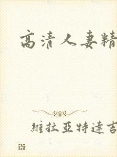 高清人妻精品