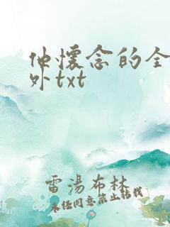 他怀念的全文番外txt