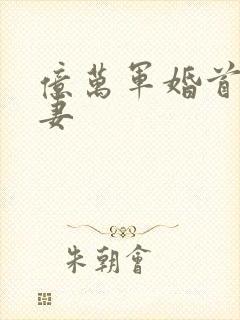 亿万军婚首长宠妻