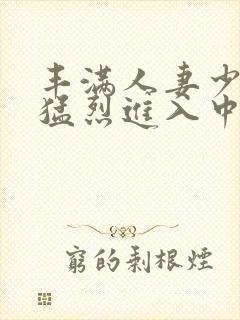 丰满人妻少妇被猛烈进入中文字幕