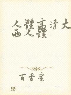 人体高清大胆西西人体