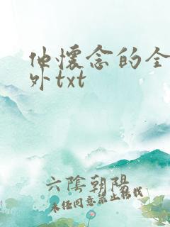 他怀念的全文番外txt