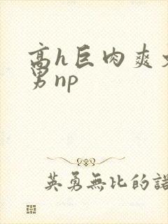 高h巨肉爽文男男np