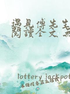 遇见傅先生免费阅读全文 无弹窗