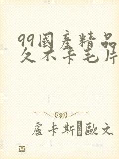 99国产精品久久不卡毛片