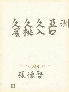 久久久亚洲精品蜜桃入口