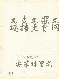 又爽又湿又黄无遮挡免费网站