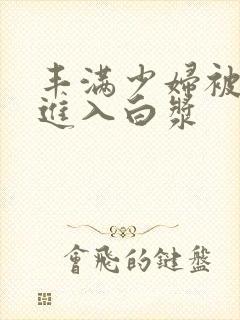 丰满少妇被猛烈进入白浆