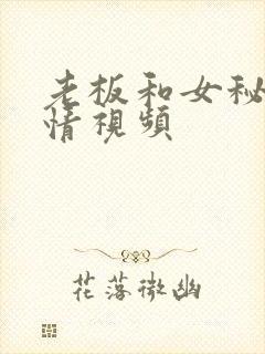 老板和女秘书激情视频