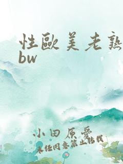 性欧美老熟妇bbw