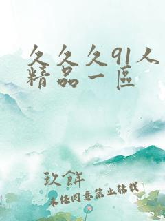 久久久91人妻精品一区