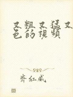 又粗又猛又爽又色的视频