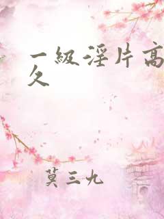 一级淫片高清久久