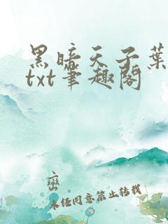 黑暗天子叶凌天txt笔趣阁