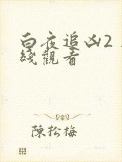 白夜追凶2 在线观看