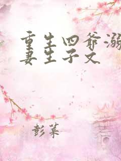 重生四爷溺宠男妻生子文