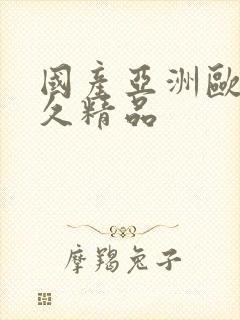 国产亚洲欧美久久精品