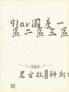 91av国产一区二区三区