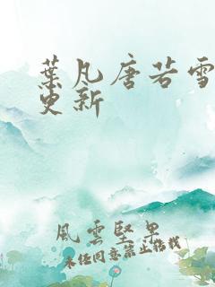 叶凡唐若雪刚刚更新