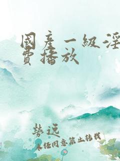 国产一级淫片免费播放