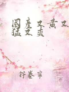 国产又黄又硬又猛又爽