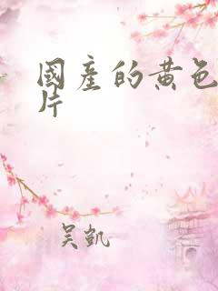 国产的黄色一级片