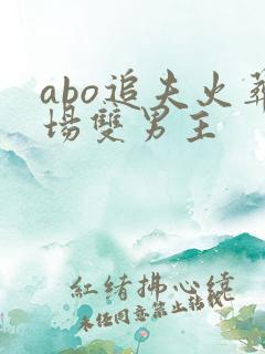 abo追夫火葬场双男主